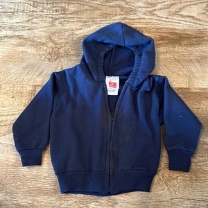 Boys Navy Sweatshirt Jacket